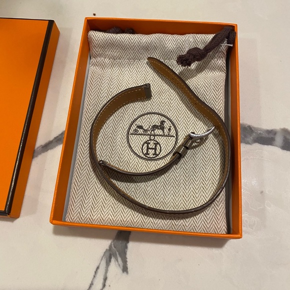 Hermes Double Tour Watch Strap ONLY  - Taupe - Picture 4 of 10